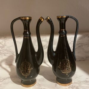 Set Of Two Vintage old rare nice USSR Porcelain Soviet Tea kettles JUG